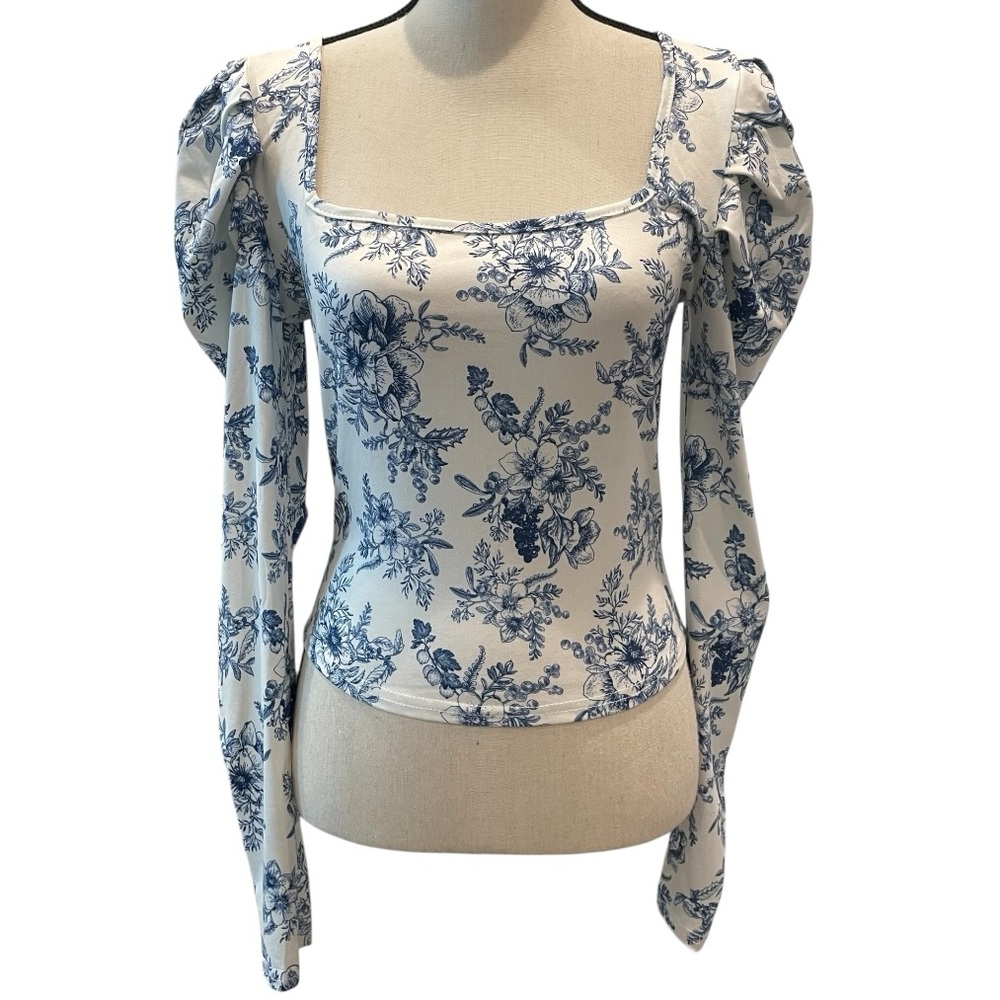 Floral Print Long Sleeve Top